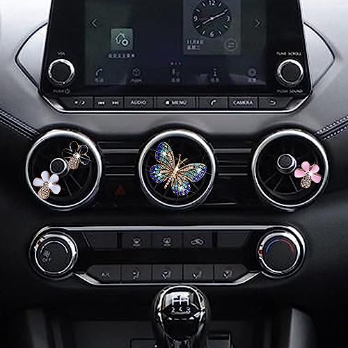 4 piezas de ambientadores de aire de automóvil de mariposa y