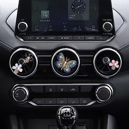 4 piezas de ambientadores de aire de automóvil de mariposa y
