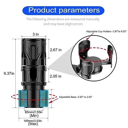 Expansor multifuncional de portavasos 2 en 1 para automóvil,