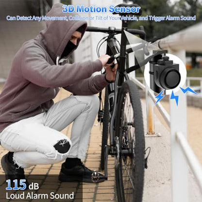 Alarma antirrobo para bicicleta con control remoto, sistema