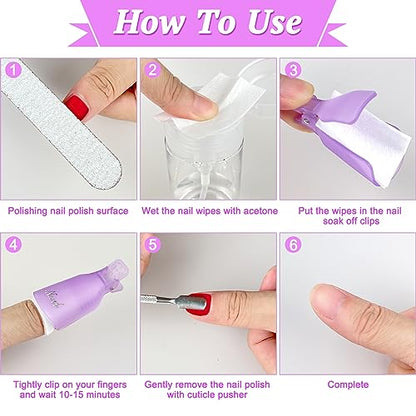1000 toallitas de gel para quitar esmalte de uñas, almohadil