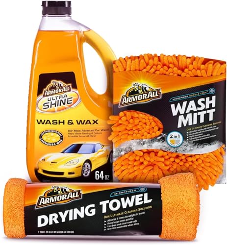 Armor All Kit de lavado de autos, incluye jabón de lavado de