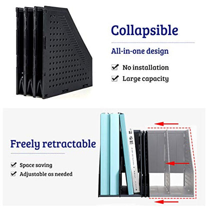 Marte Vanci Archivador plegable para revistas con 4 comparti