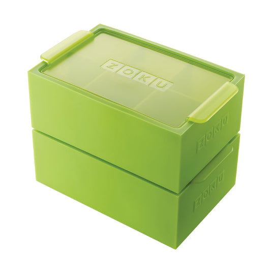 ZOKU Bandejas para cubitos de hielo jumbo, juego de 2, molde
