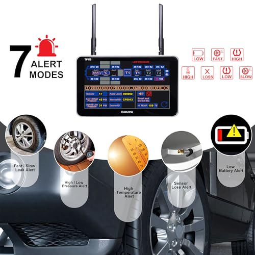 Haloview Byte Tango BT7 TPMS Monitor with 4-Pack TPMS Sensor