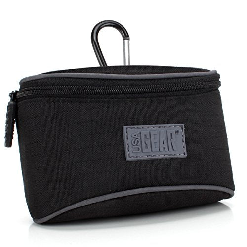 USA Gear Funda pequeña para cámara con trabilla para cinturó