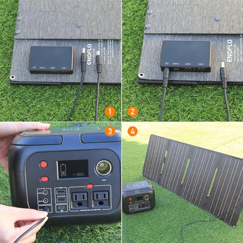 Cargador de panel solar de 60 W, batería solar, panel solar