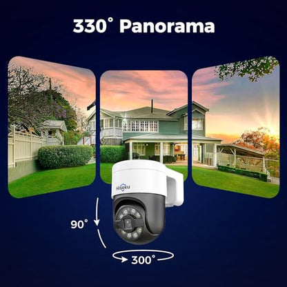 [Inclinación panorámica de 300° 90° + seguimiento humano] Si