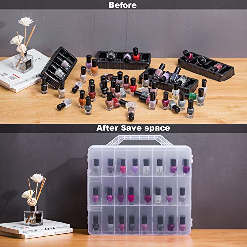 DreamGenius Estuche organizador de esmalte de uñas para 48 b