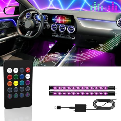 Luces LED para interiores de automóvil, luces RGB interiores