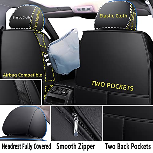 Capitauto Fundas de asiento para automóvil, de cuero sintéti