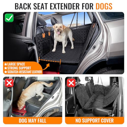 Extensor de asiento trasero para perro, funda de asiento tra