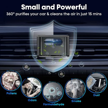 Purificador de aire inteligente para automóvil, compacto, el
