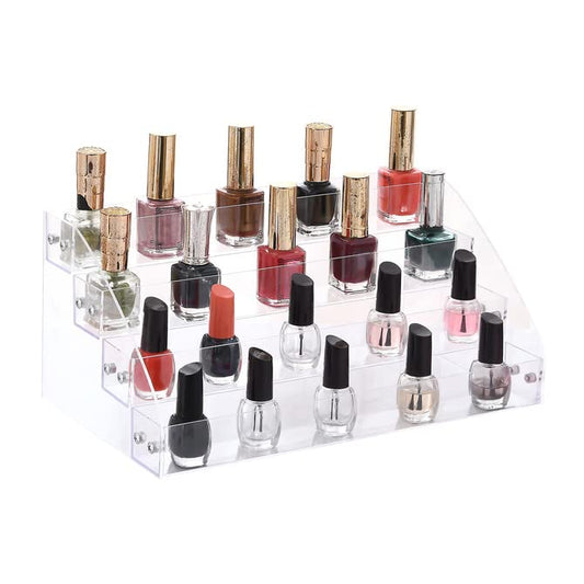 Yebeauty Organizador de exhibición de esmalte de uñas transp