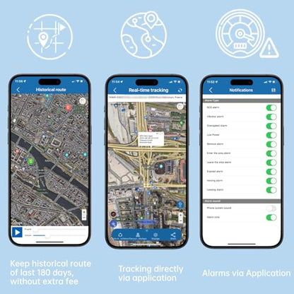 Winnes Rastreador GPS para vehículos, 4G, mini dispositivo d