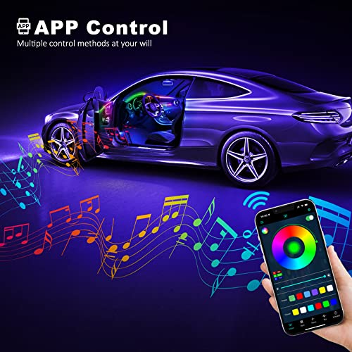 Tira de luz LED de acrílico para interior de automóvil con a