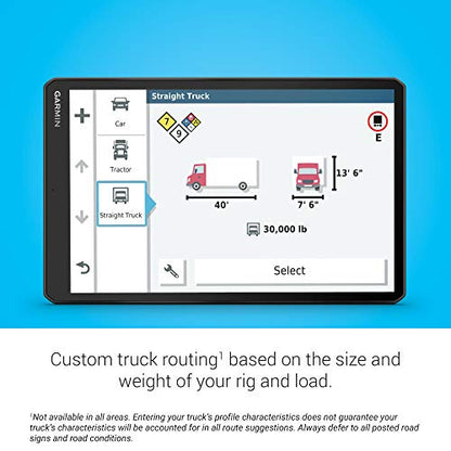 Garmin dēzl OTR1000, navegador GPS para camión de 10 pulgada