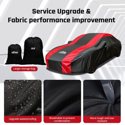 Funda impermeable para automóvil sedán, protección para todo