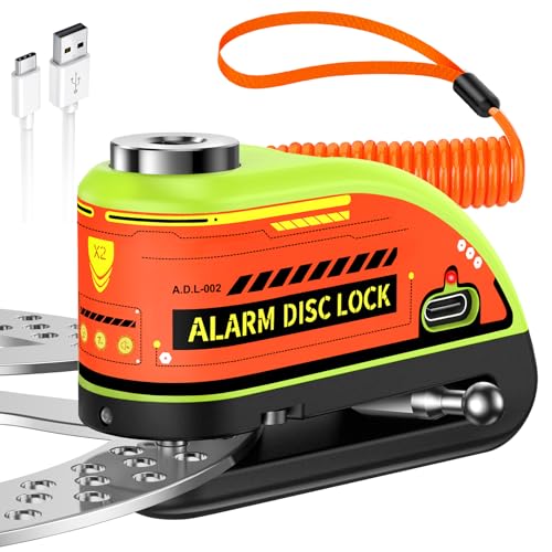 ZEXMTE Bloqueo de freno de disco para motocicleta, alarma re