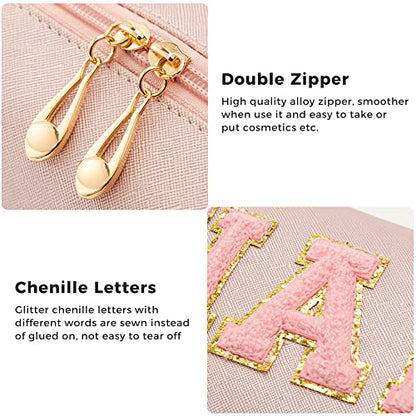 HBselect Bolsa de maquillaje Preppy, bolsa de cosméticos de