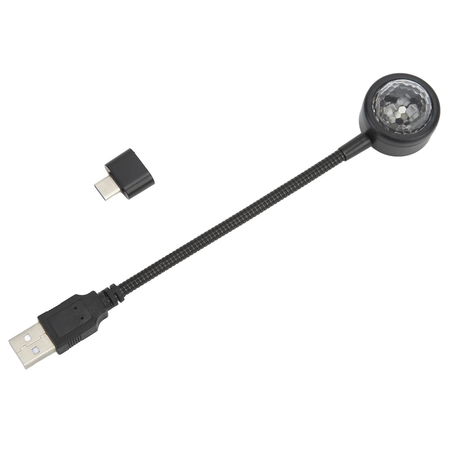 Proyector de coche con luz ambiental, control de voz USB cie