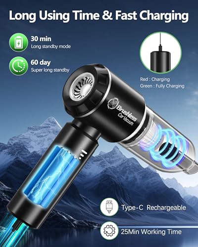 Aspiradora inalámbrica de mano para automóvil, mini motor si