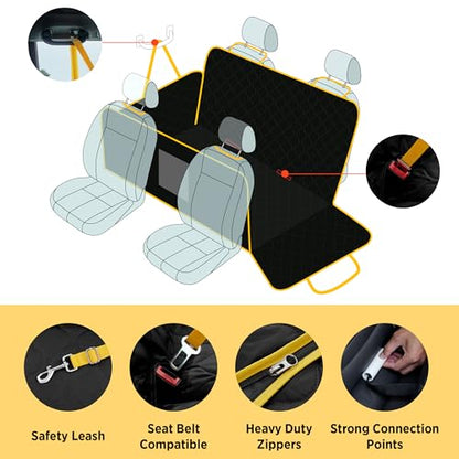 Lesure - Funda de asiento de automóvil para perro con parte
