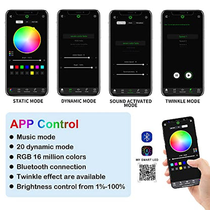 Starlight - Kit de luces de fibra óptica, 10 W, 550 piezas,
