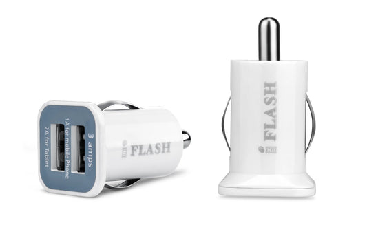 iFlash Adaptador de cargador dual USB para encendedor de coc