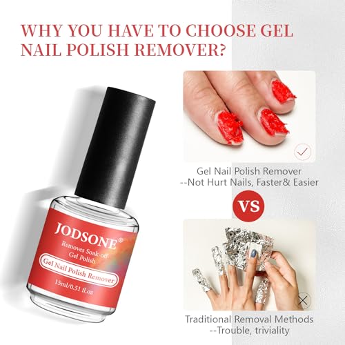 JODSONE Removedor de esmalte de uñas de gel de 0.5 onzas líq