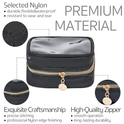Bolsa de cosméticos transparente, mini bolsa de maquillaje p
