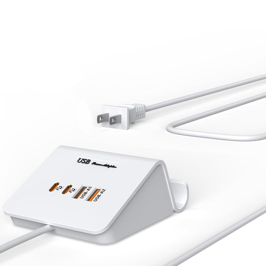 WUKUR Cargador USB C GaN para múltiples dispositivos, 4 puer