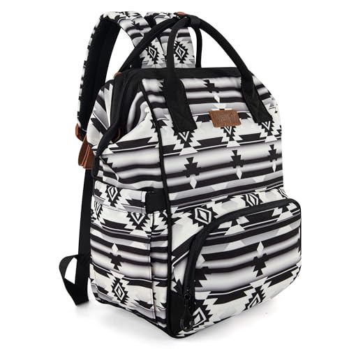 Wrangler Mochila azteca organizada para bebé, con correa para cochecit