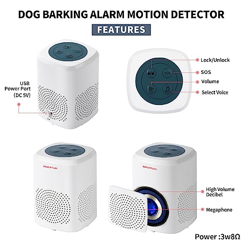 Detector de movimiento de alarma de perro de ladrido, sensor