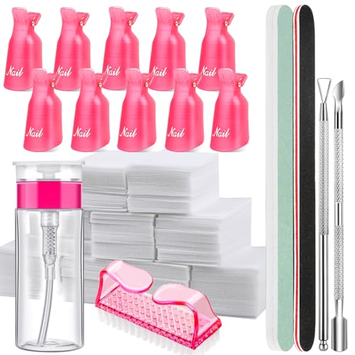 FANDAMEI Kit de herramientas para quitar esmalte de uñas con
