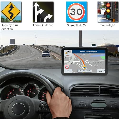 Navegador GPS para automóvil, mapa más reciente de 2025, pan