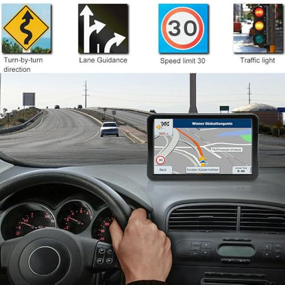 Navegador GPS para automóvil, mapa más reciente de 2025, pan