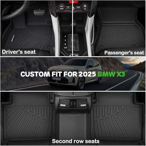 Alfombrillas de piso para BMW X3 M50/30 xDrive 2025, forros