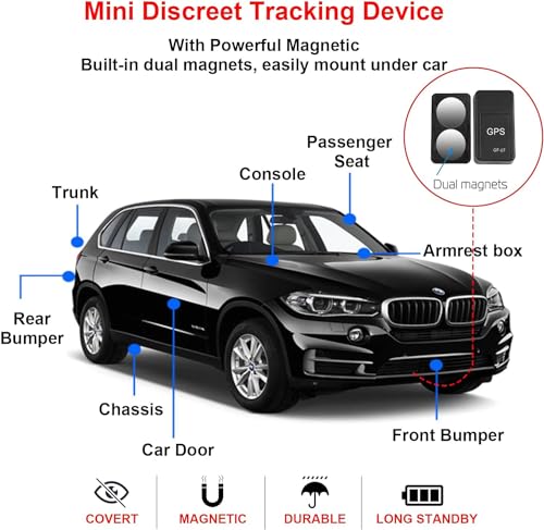 Rastreador GPS para vehículos, mini dispositivo de seguimien
