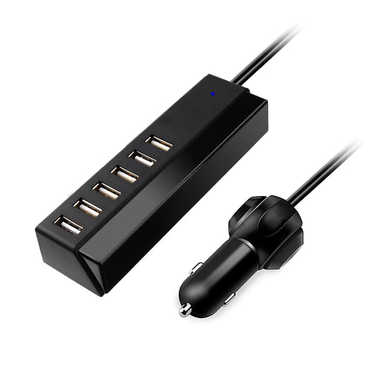Cargador de coche USB, 6 puertos rápido 65 W cargador de coc