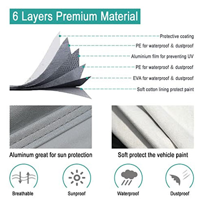 Funda de automóvil SUV de 6 capas para Toyota Land Cruiser (