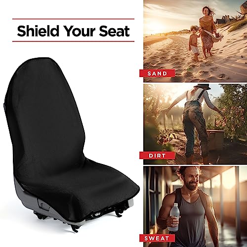 Cubierta impermeable para el asiento del auto, de toalla par