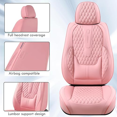 Coverado Fundas de asiento delantero, protector de asiento d