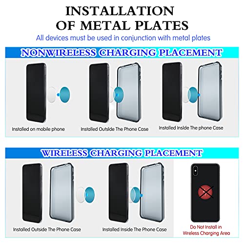 TOODOO Soporte magnético para teléfono celular, 4 piezas, so