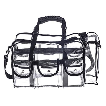 Kit de maquillaje profesional de PVC transparente, organizad