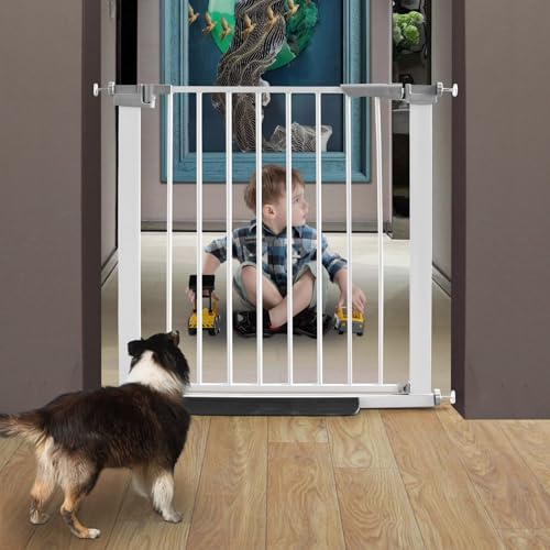ZJSF Puerta retráctil para perros con cierre automático para