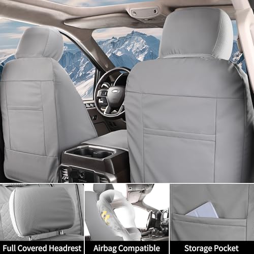 Tecoom Fundas de asiento delantero de automóvil para Silvera