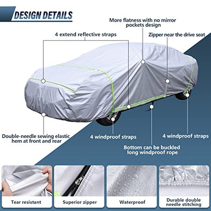 BYDOLL Funda impermeable para automóvil para todo tipo de cl