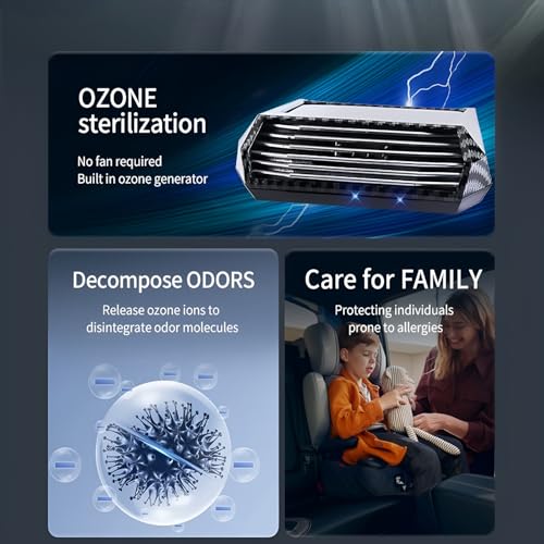 Purificador de aire de coche alimentado por energía solar co