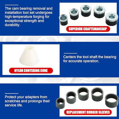 Cam Bearing Removal and Installation Tool Set, Camshaft Bear